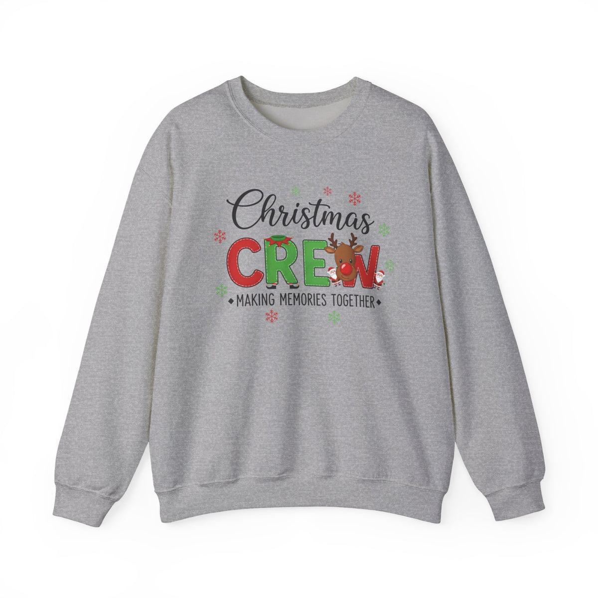 Christmas Crew Sweatshirt – "Christmas Crew: Making Memories Together" Holiday Pullover