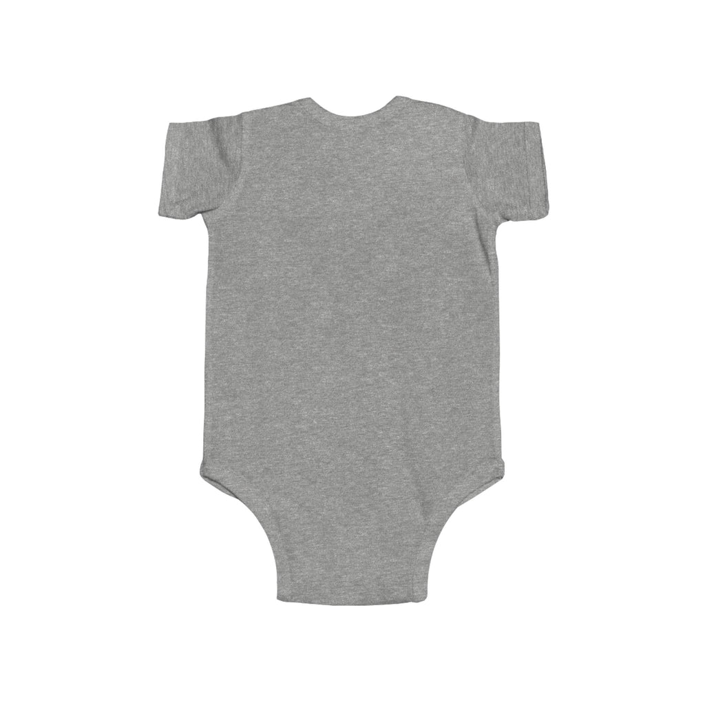 Baby Bodysuit — Colorful Monster Truck Christmas Tree Holiday Onesie