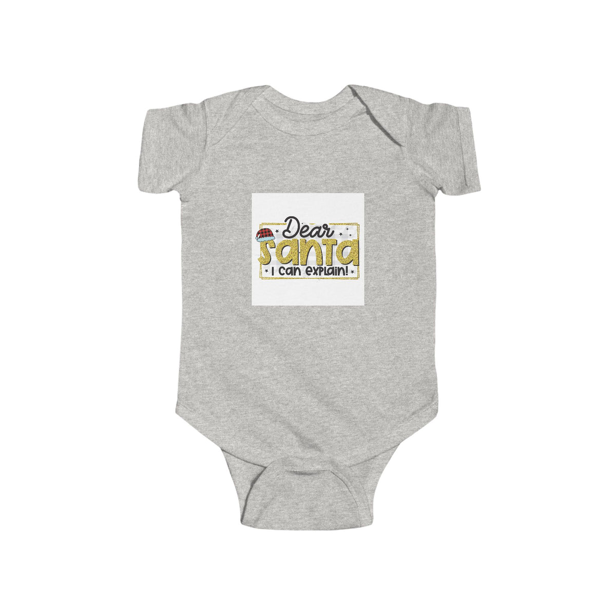 Infant Bodysuit — "Dear Santa I Can Explain" Cute Christmas Baby One-Piece