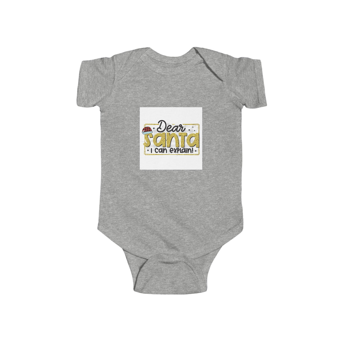 Infant Bodysuit — "Dear Santa I Can Explain" Cute Christmas Baby One-Piece