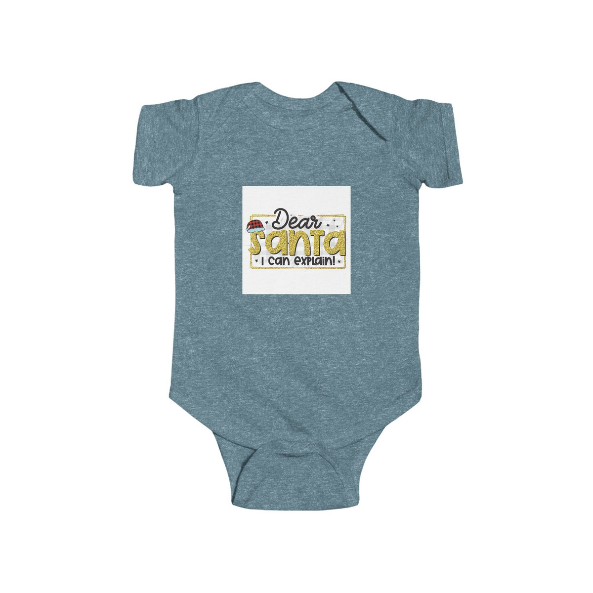 Infant Bodysuit — "Dear Santa I Can Explain" Cute Christmas Baby One-Piece