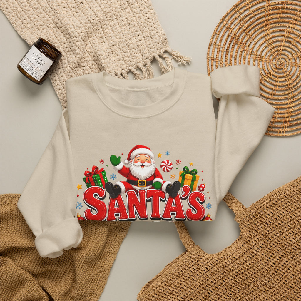 Santa's Favorite Human Crewneck Sweatshirt