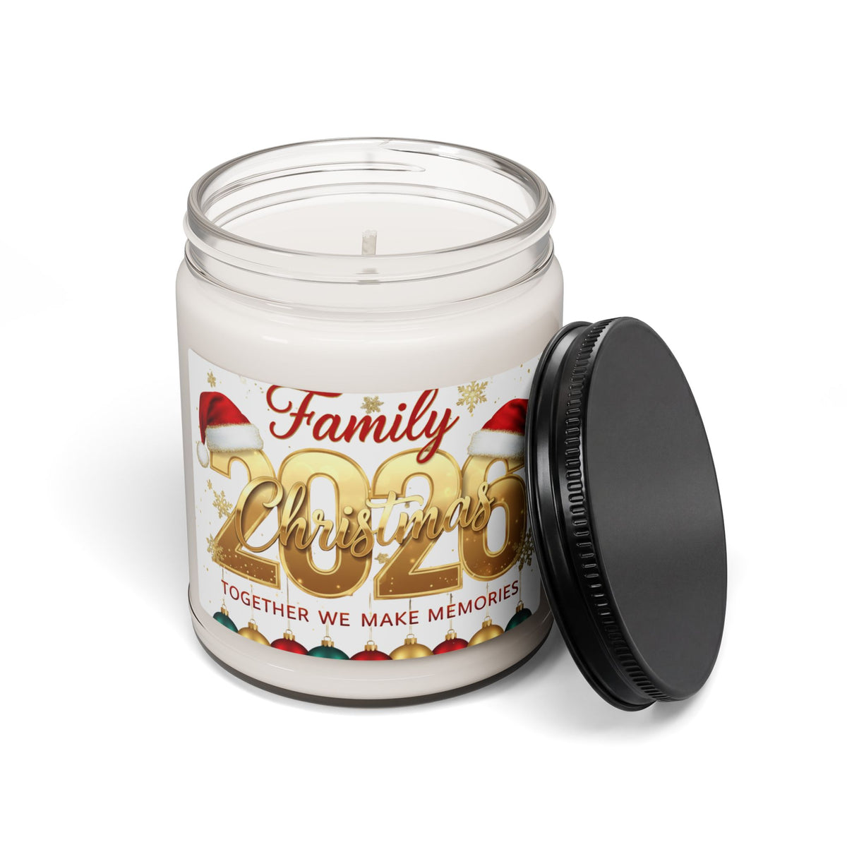 Christmas 2026 Family Scented Soy Candle — Together We Make Memories (9oz)