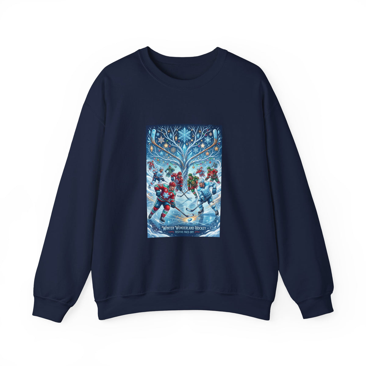 Holiday Ice Skaters Crewneck Sweatshirt — Vintage Winter Carolers Design