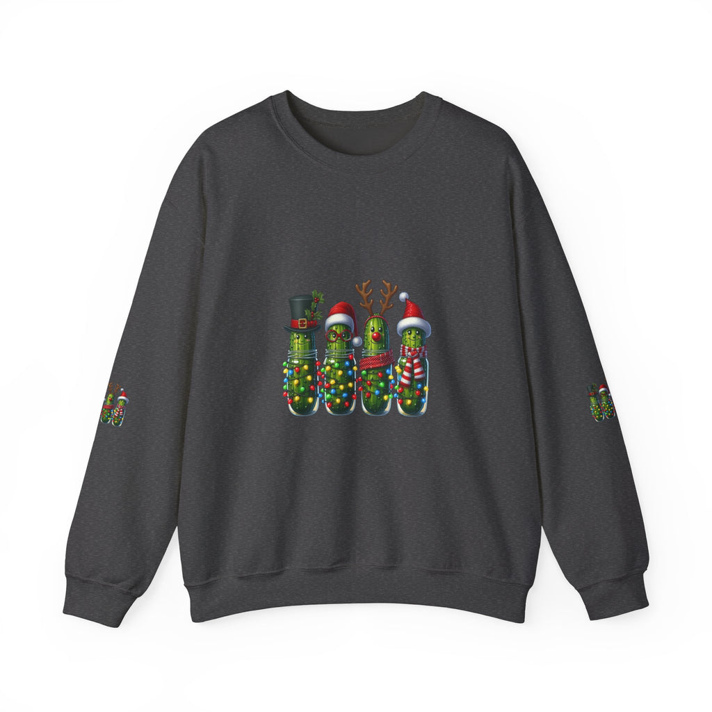 Christmas Pickle Crewneck Sweatshirt — Festive Pickle Family Holiday Sweatshirt