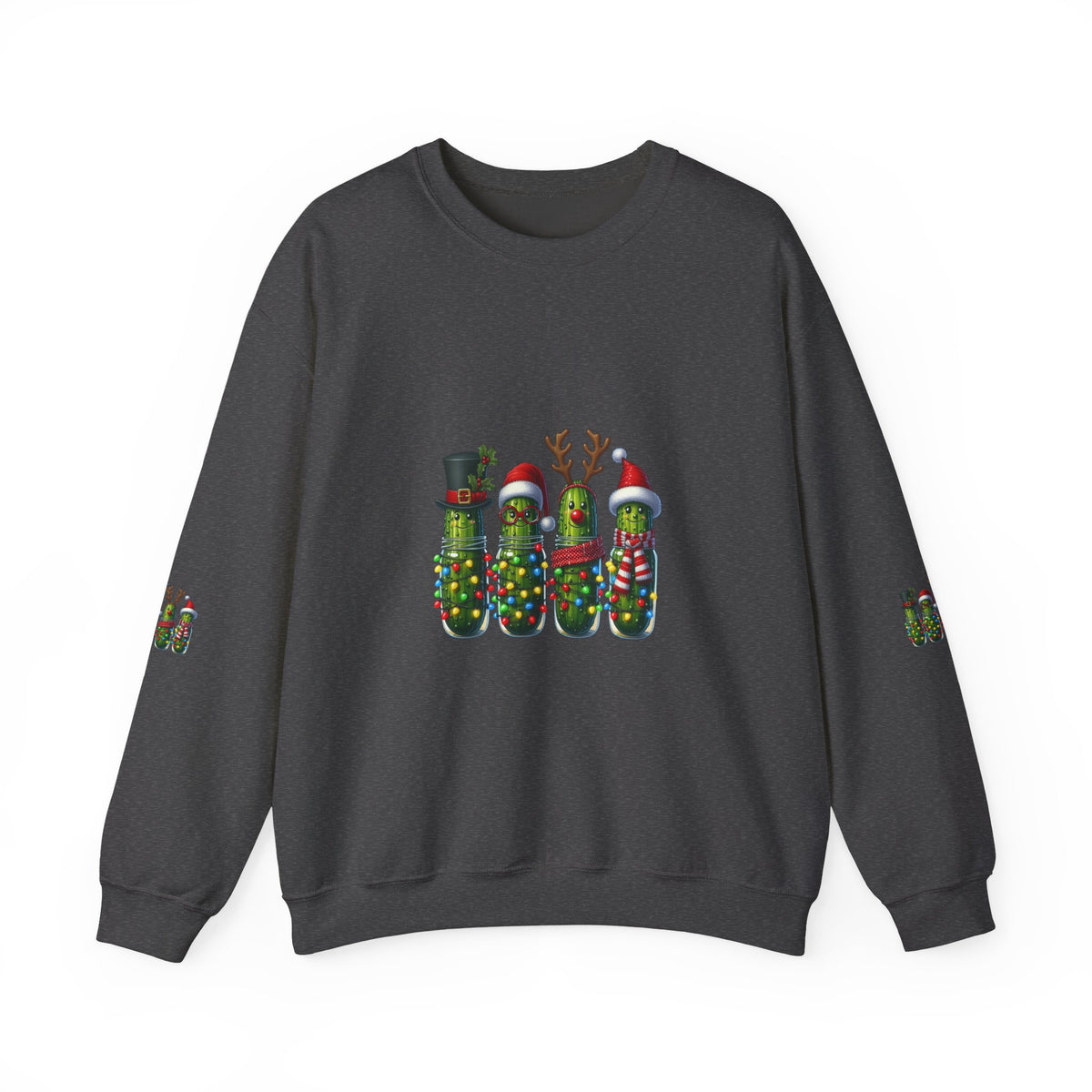 Christmas Pickle Crewneck Sweatshirt — Festive Pickle Family Holiday Sweatshirt