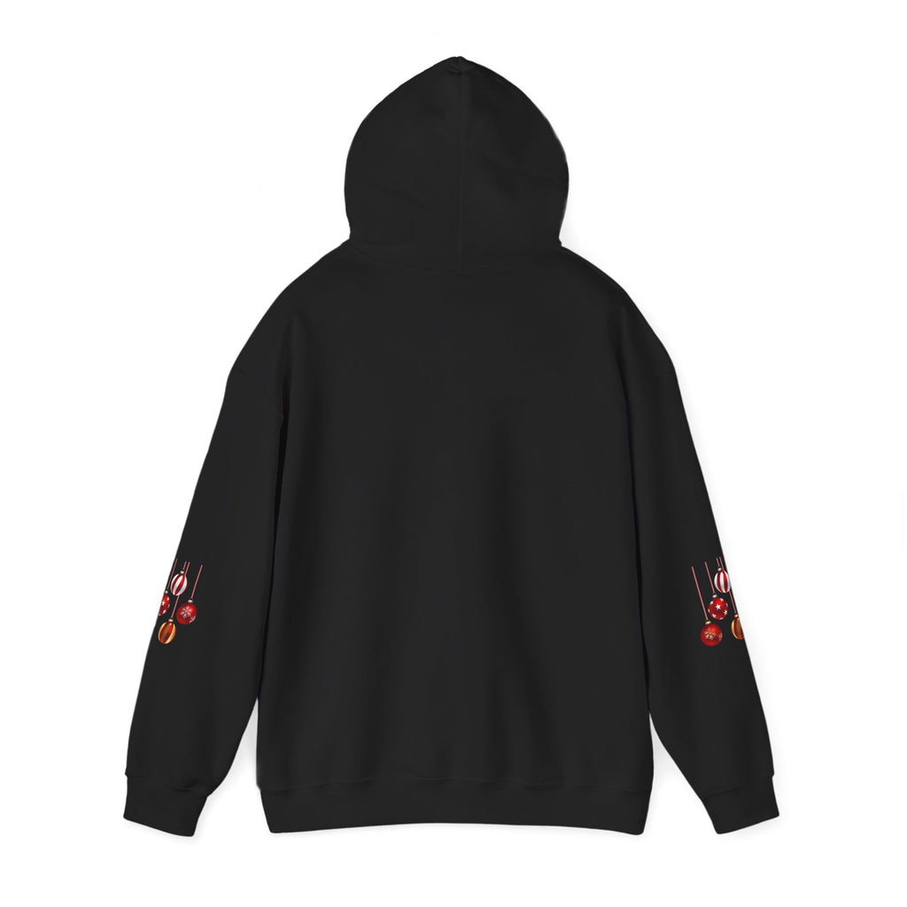 Christmas Hoodie - 'Merry Christmas' Festive Holiday Santa Hat & Holly Pullover