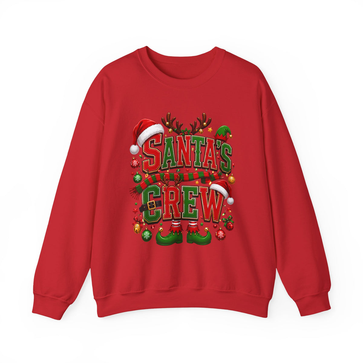 Santa's Crew Christmas Sweatshirt — Festive Holiday Crewneck