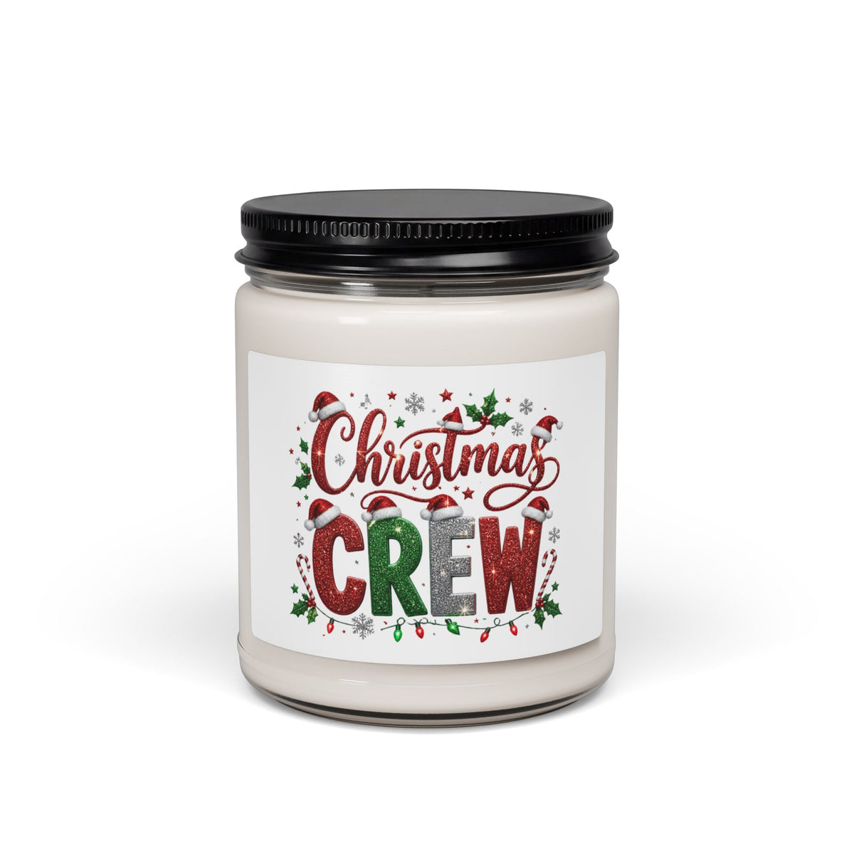 Christmas Crew Scented Soy Candle — 9oz Holiday Candle for Festive Home Decor
