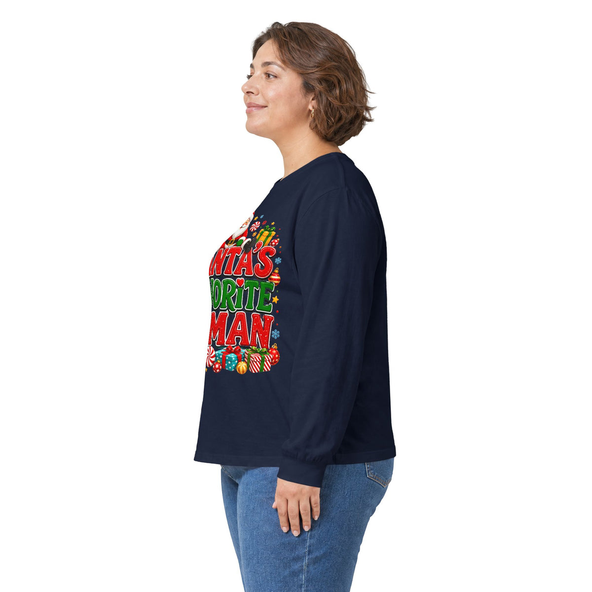 Santa's Favorite Human Long Sleeve Tee