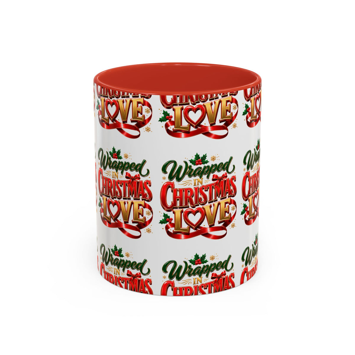 Wrapped Christmas Love Accent Coffee Mug – Festive Holiday Tea & Cocoa Cup