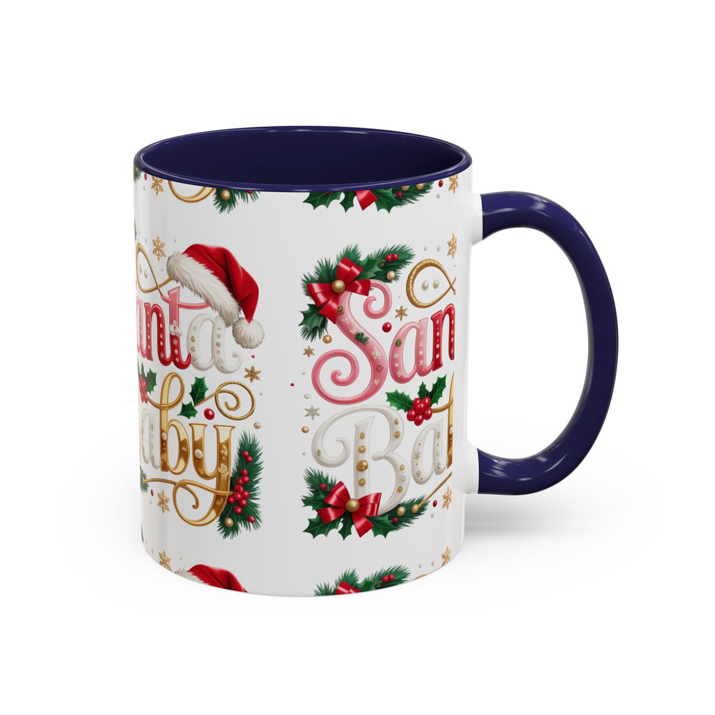 Santa Baby Christmas Accent Mug – Festive Holiday Coffee Cup (11/15oz)