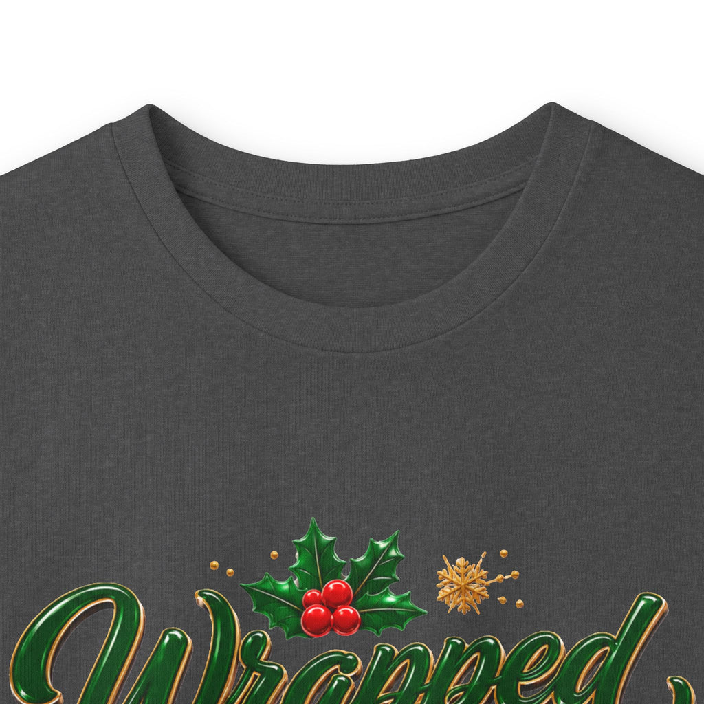 Long Sleeve Tee — "Wrapped in Christmas Love" Holiday Graphic Shirt