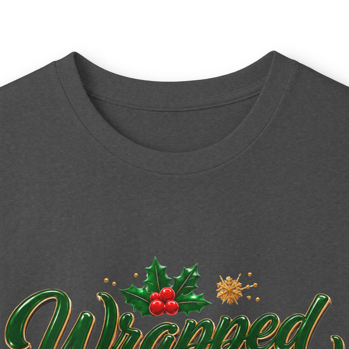 Long Sleeve Tee — "Wrapped in Christmas Love" Holiday Graphic Shirt