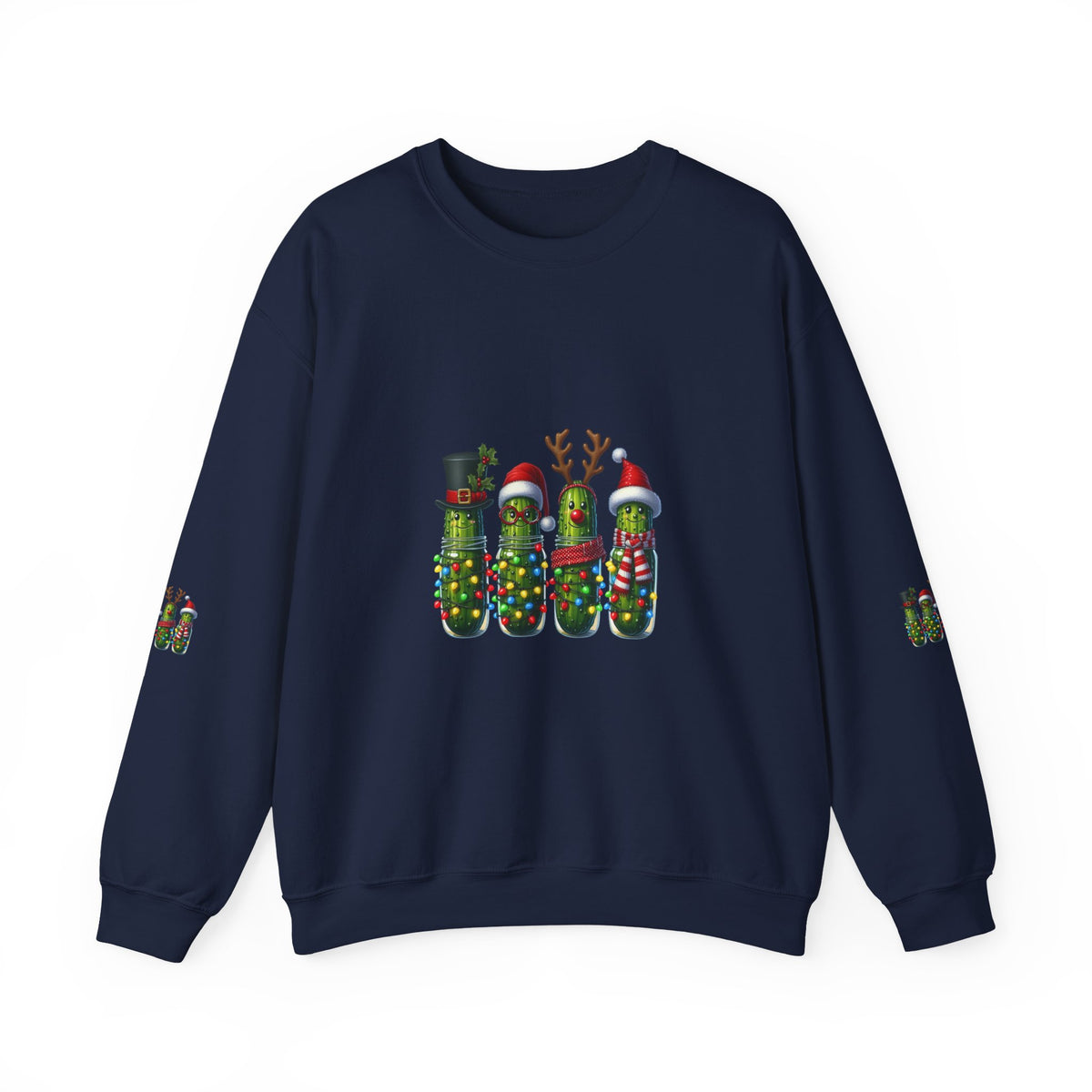 Christmas Pickle Crewneck Sweatshirt — Festive Pickle Family Holiday Sweatshirt