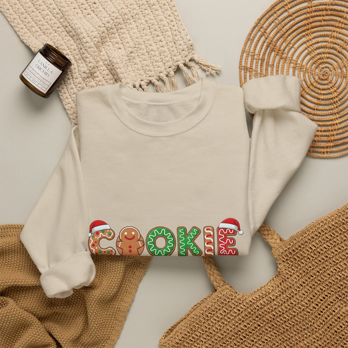 Cookie Crew Sweatshirt — Holiday Gingerbread Christmas Crewneck