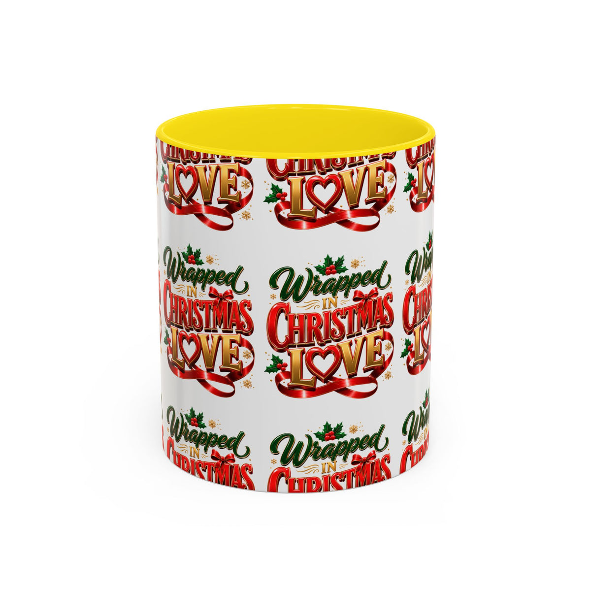 Wrapped Christmas Love Accent Coffee Mug – Festive Holiday Tea & Cocoa Cup