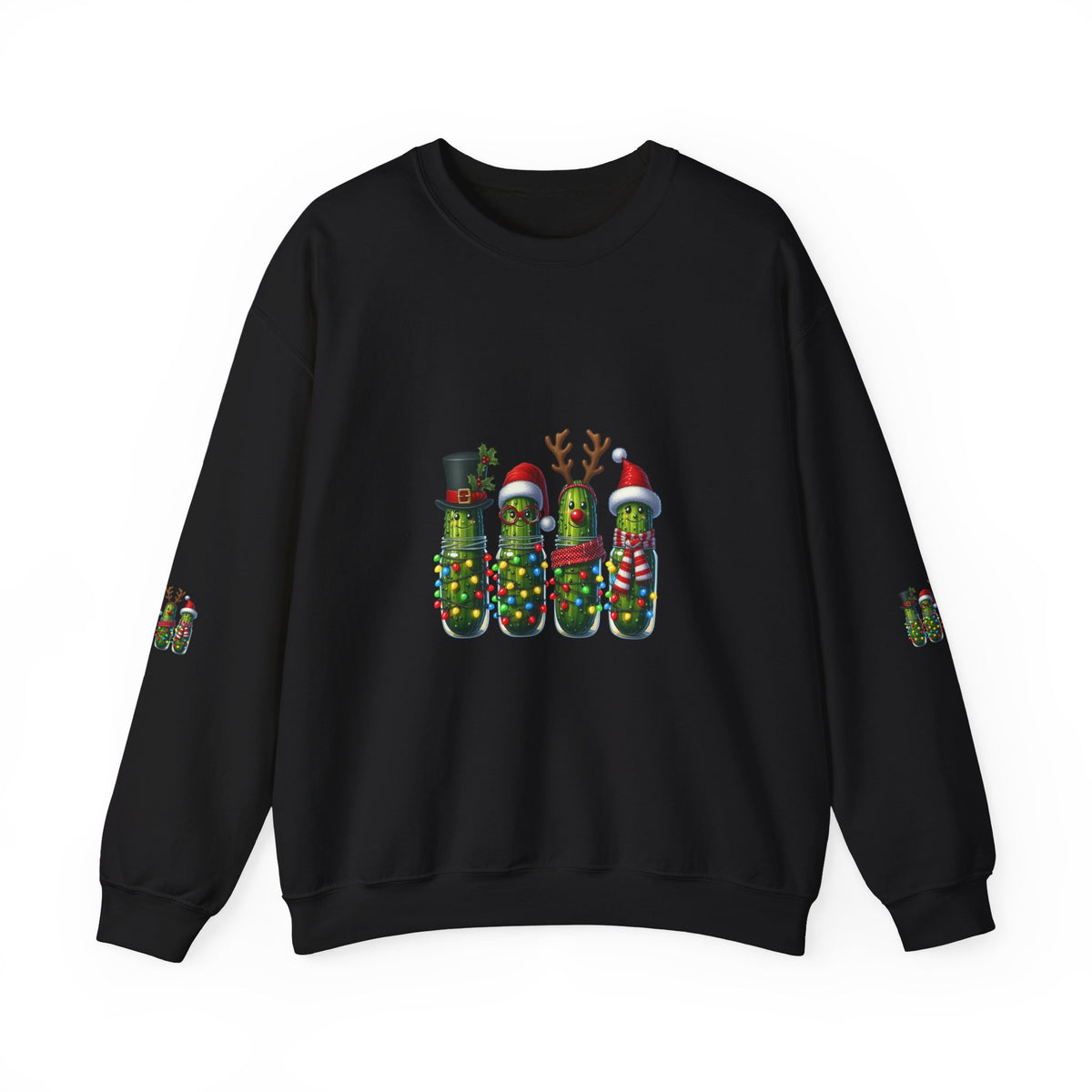 Christmas Pickle Crewneck Sweatshirt — Festive Pickle Family Holiday Sweatshirt