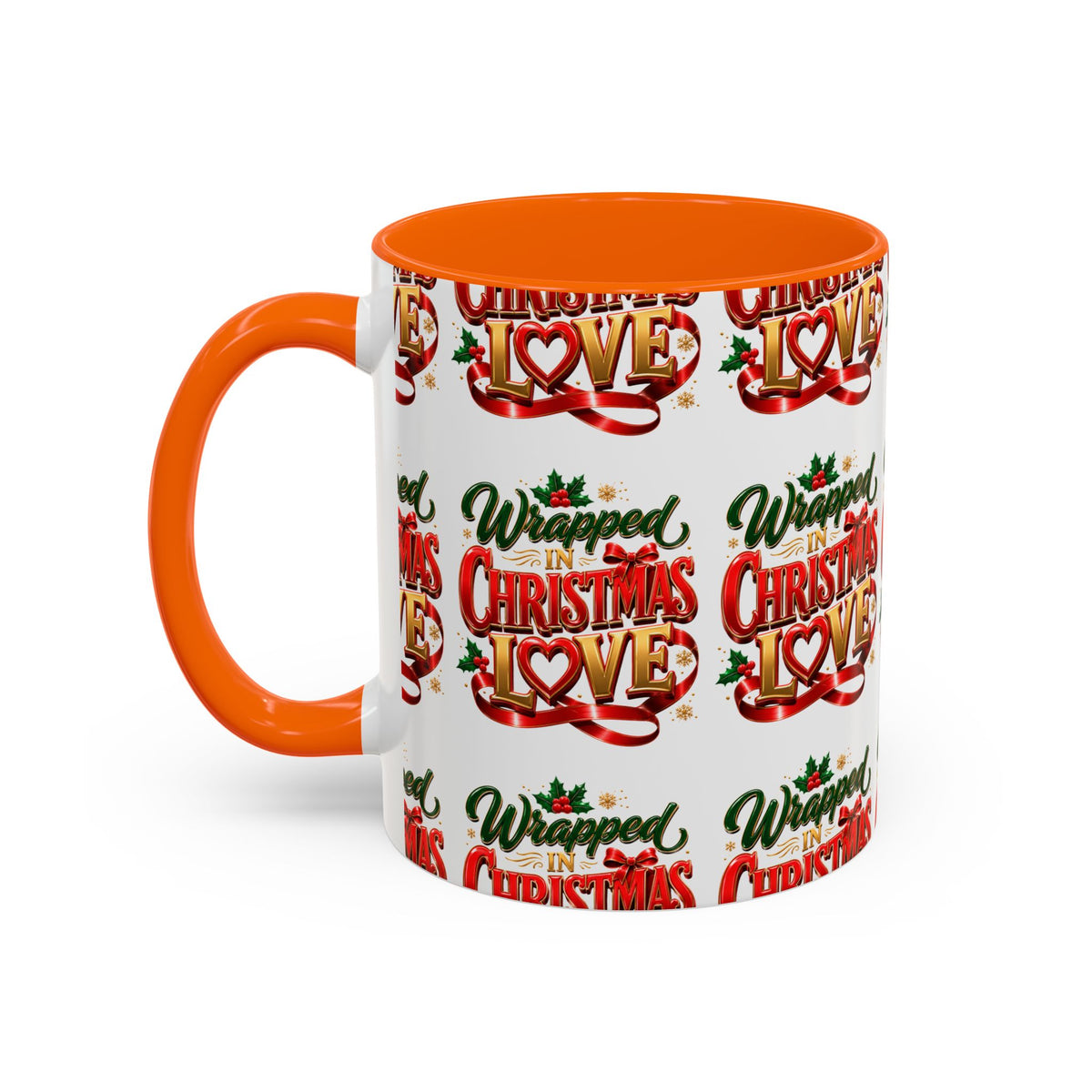 Wrapped Christmas Love Accent Coffee Mug – Festive Holiday Tea & Cocoa Cup