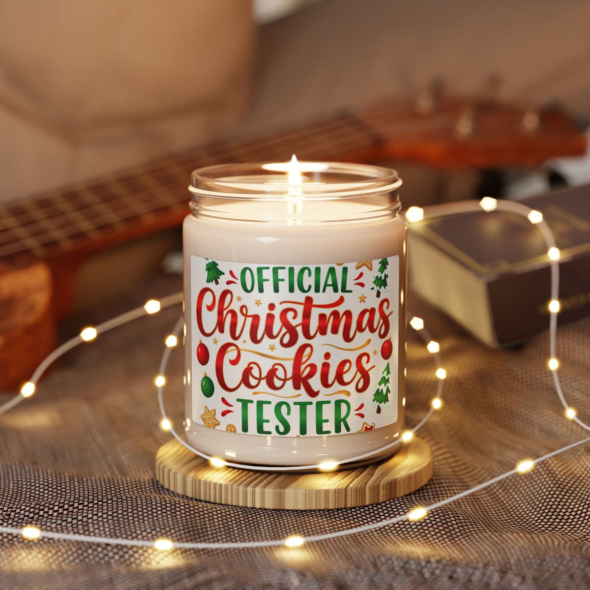 Official Christmas Cookies Tester Soy Candle — 9oz Scented Holiday Candle