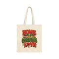 Christmas Love Tote - "Home is Filled with Christmas Love" Canvas Bag