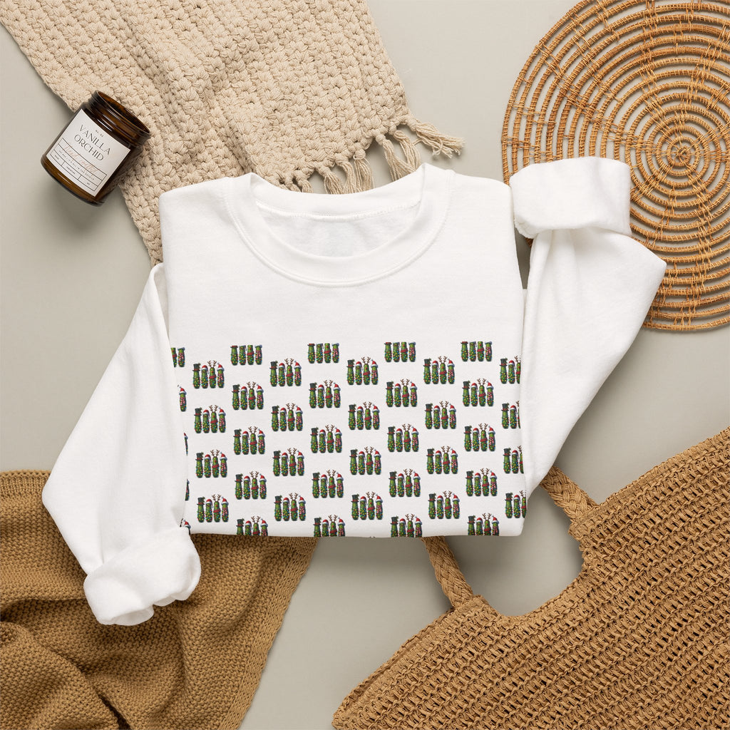 Garage Tools Pattern Crewneck Sweatshirt