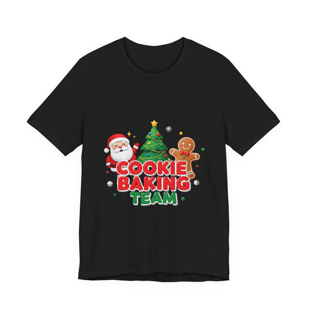 Cookie Baking Team T-Shirt — Christmas Santa & Gingerbread Holiday Tee