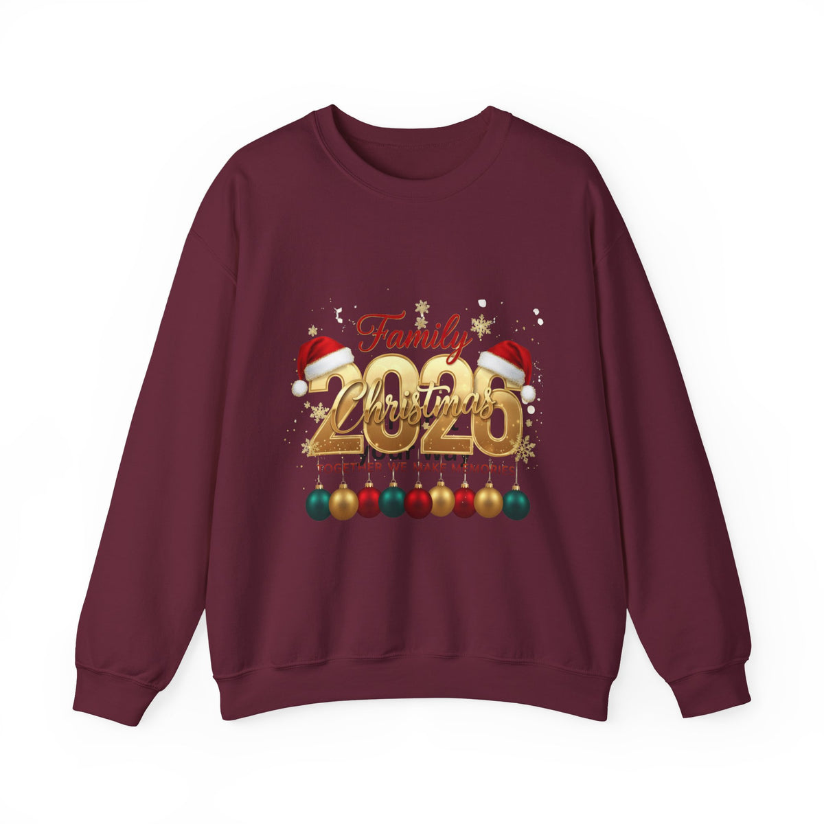 Family 2026 Christmas Sweatshirt – Holiday Ornament Crewneck