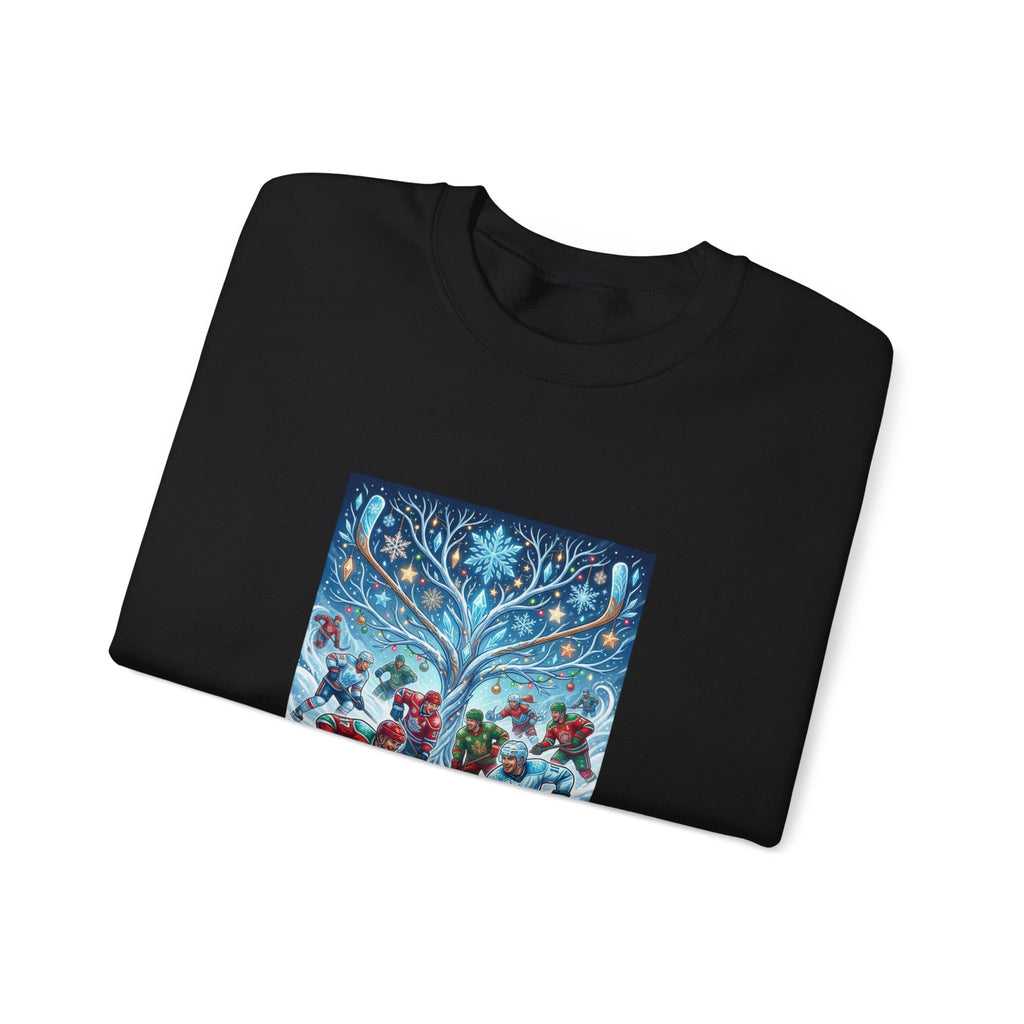 Holiday Ice Skaters Crewneck Sweatshirt — Vintage Winter Carolers Design