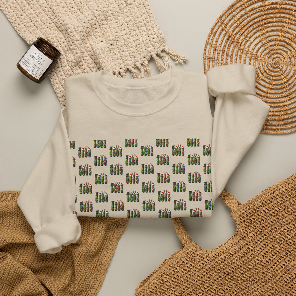 Garage Tools Pattern Crewneck Sweatshirt