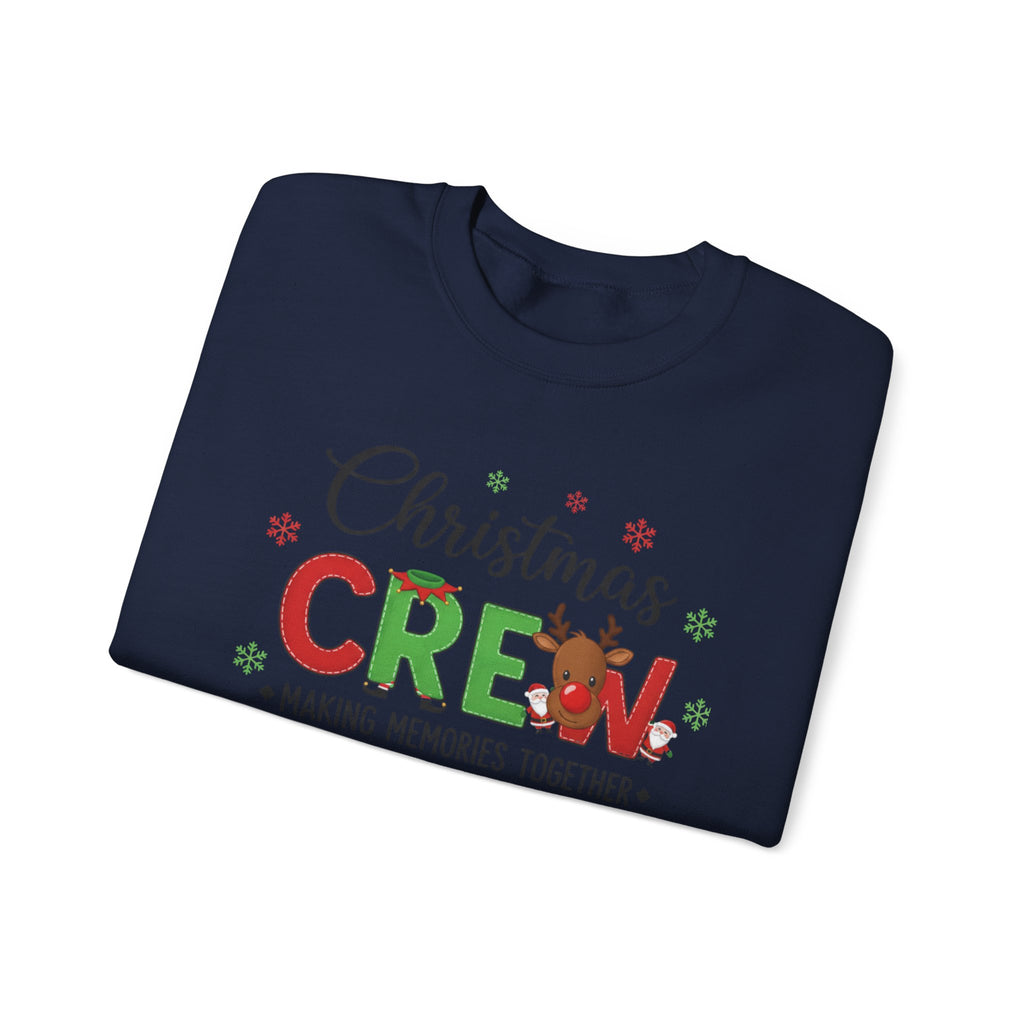 Christmas Crew Sweatshirt – "Christmas Crew: Making Memories Together" Holiday Pullover