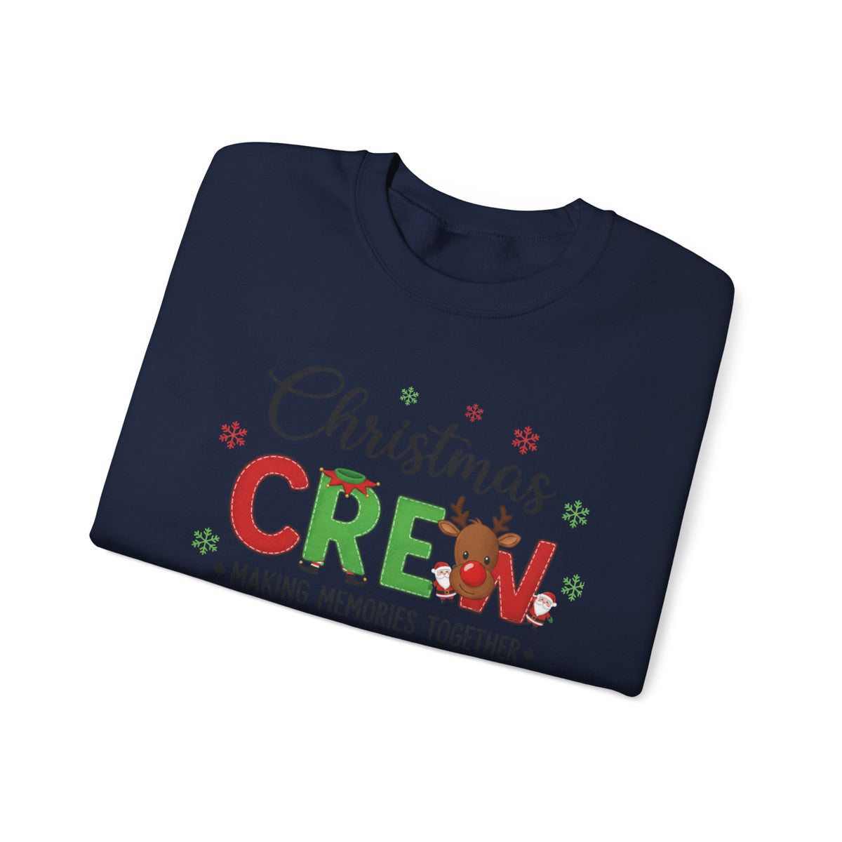 Christmas Crew Sweatshirt – "Christmas Crew: Making Memories Together" Holiday Pullover