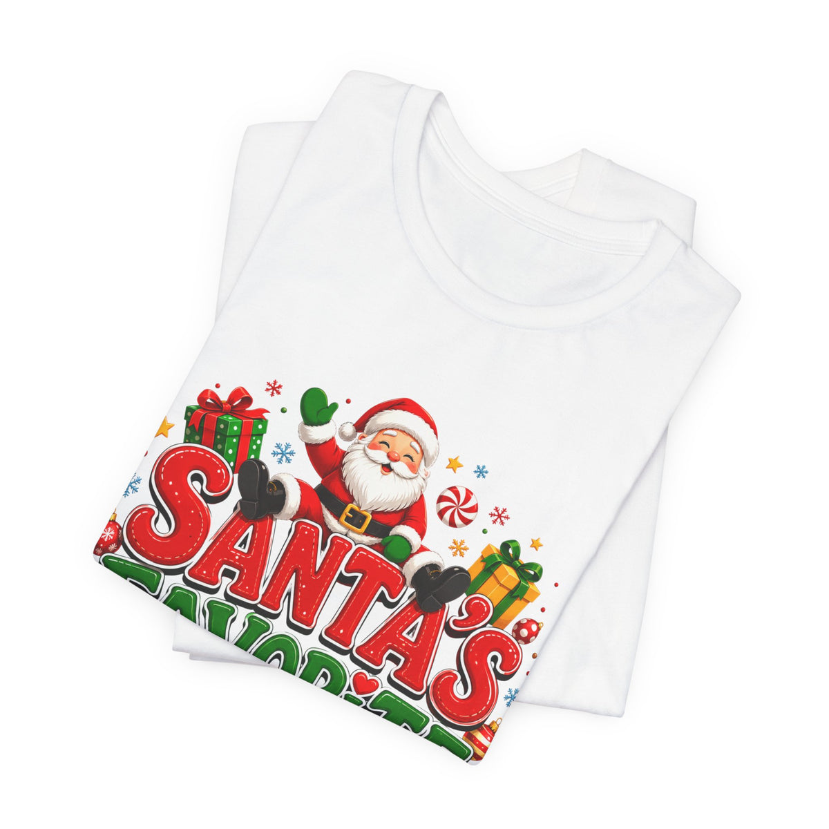Santa's Favorite Human T-Shirt — Funny Christmas Holiday Tee