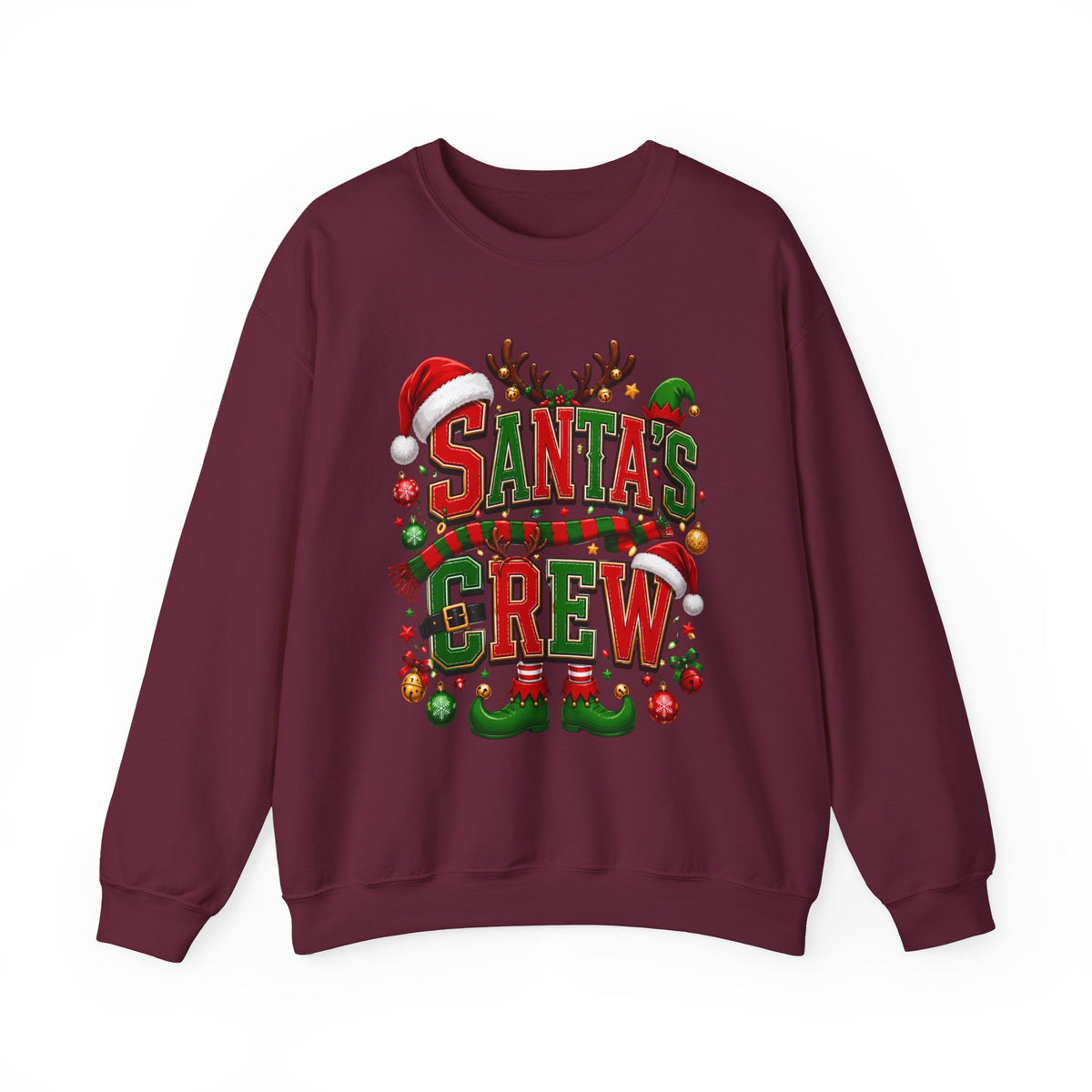 Santa's Crew Christmas Sweatshirt — Festive Holiday Crewneck