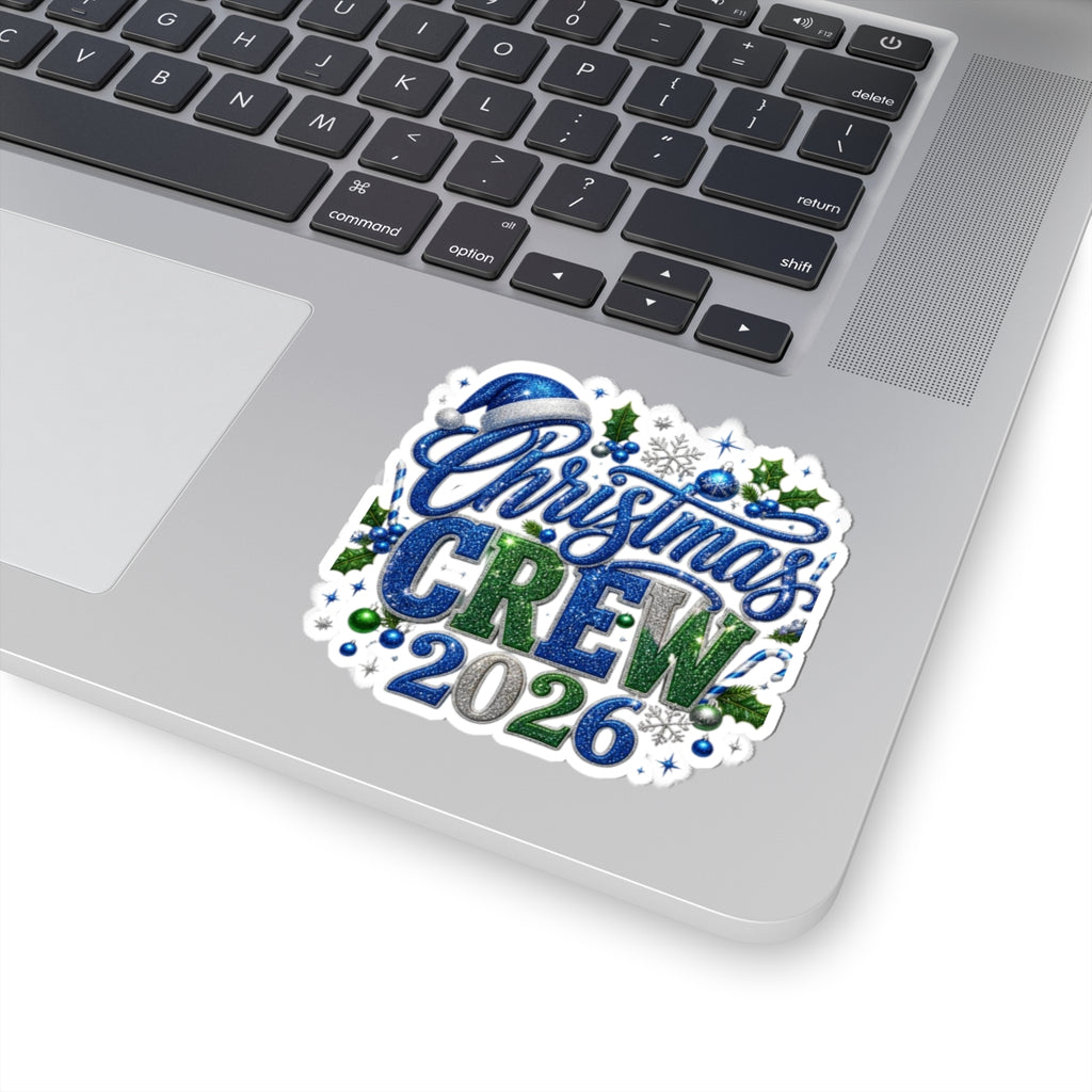 Christmas Crew 2026 Sticker — Festive Kiss-Cut Holiday Decal