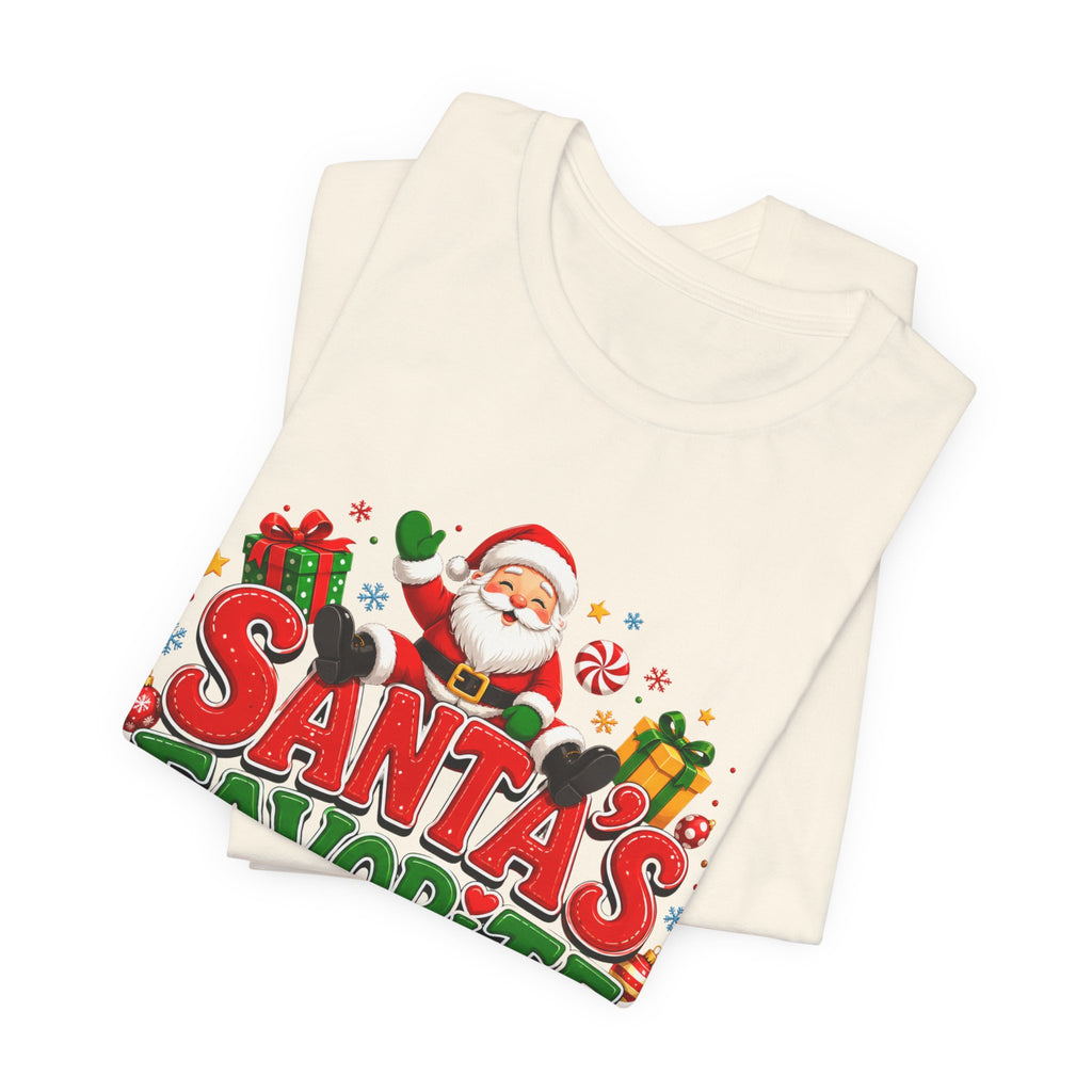 Santa's Favorite Human T-Shirt — Funny Christmas Holiday Tee