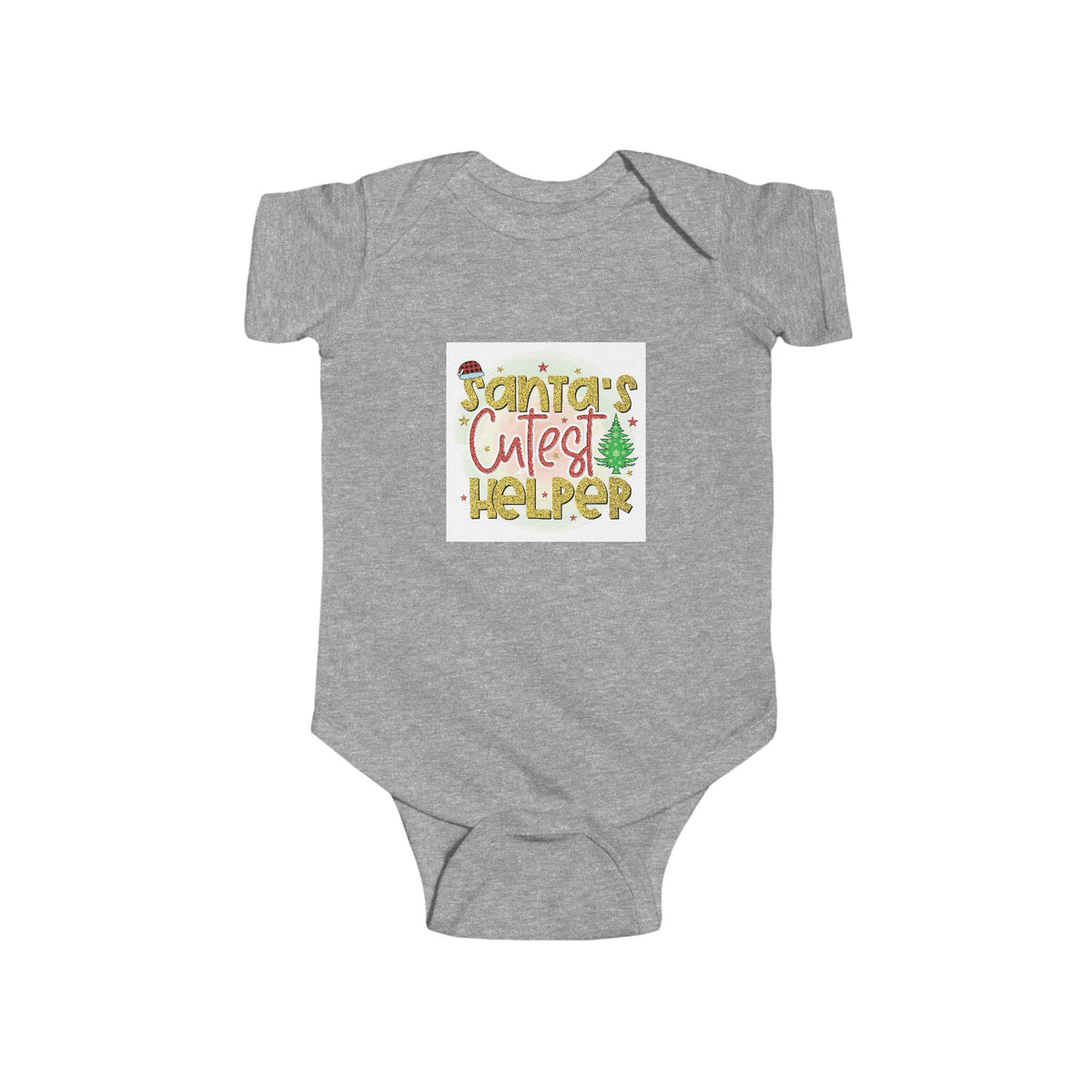 Baby Bodysuit – "Santa’s Cutest Helper" Christmas Infant Onesie