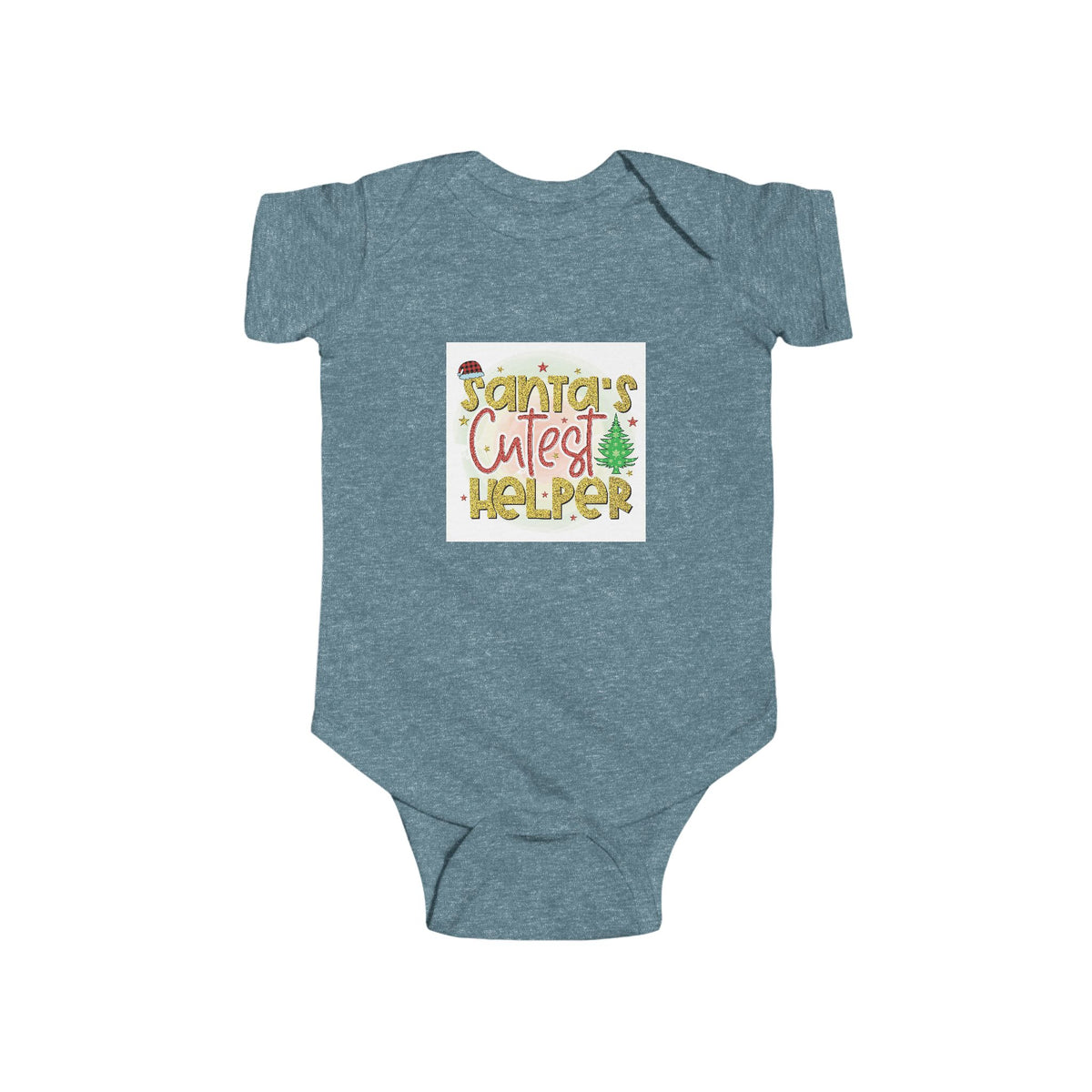 Baby Bodysuit – "Santa’s Cutest Helper" Christmas Infant Onesie