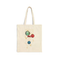 Holiday Ornament Tote Bag – Christmas Baubles Canvas Tote