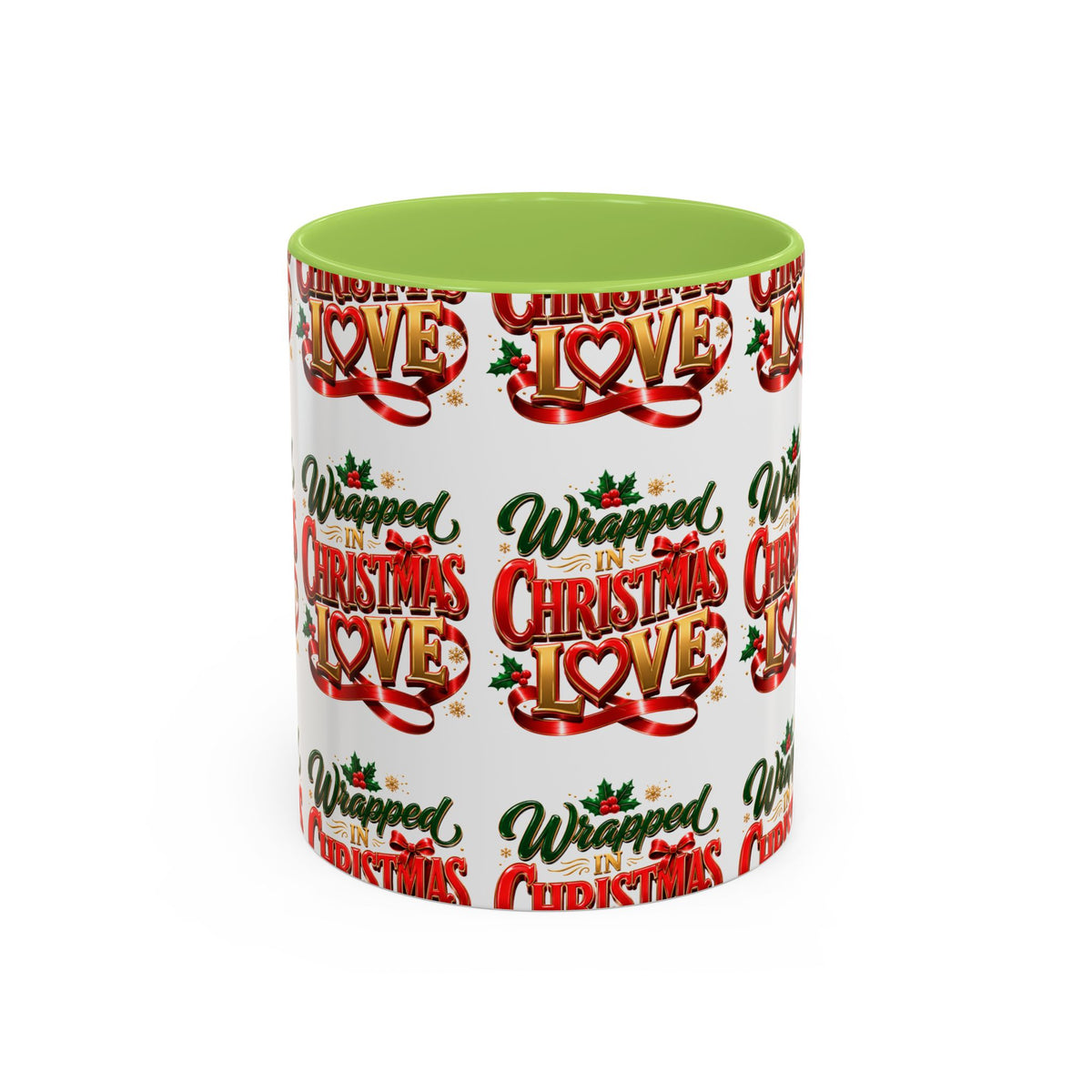 Wrapped Christmas Love Accent Coffee Mug – Festive Holiday Tea & Cocoa Cup