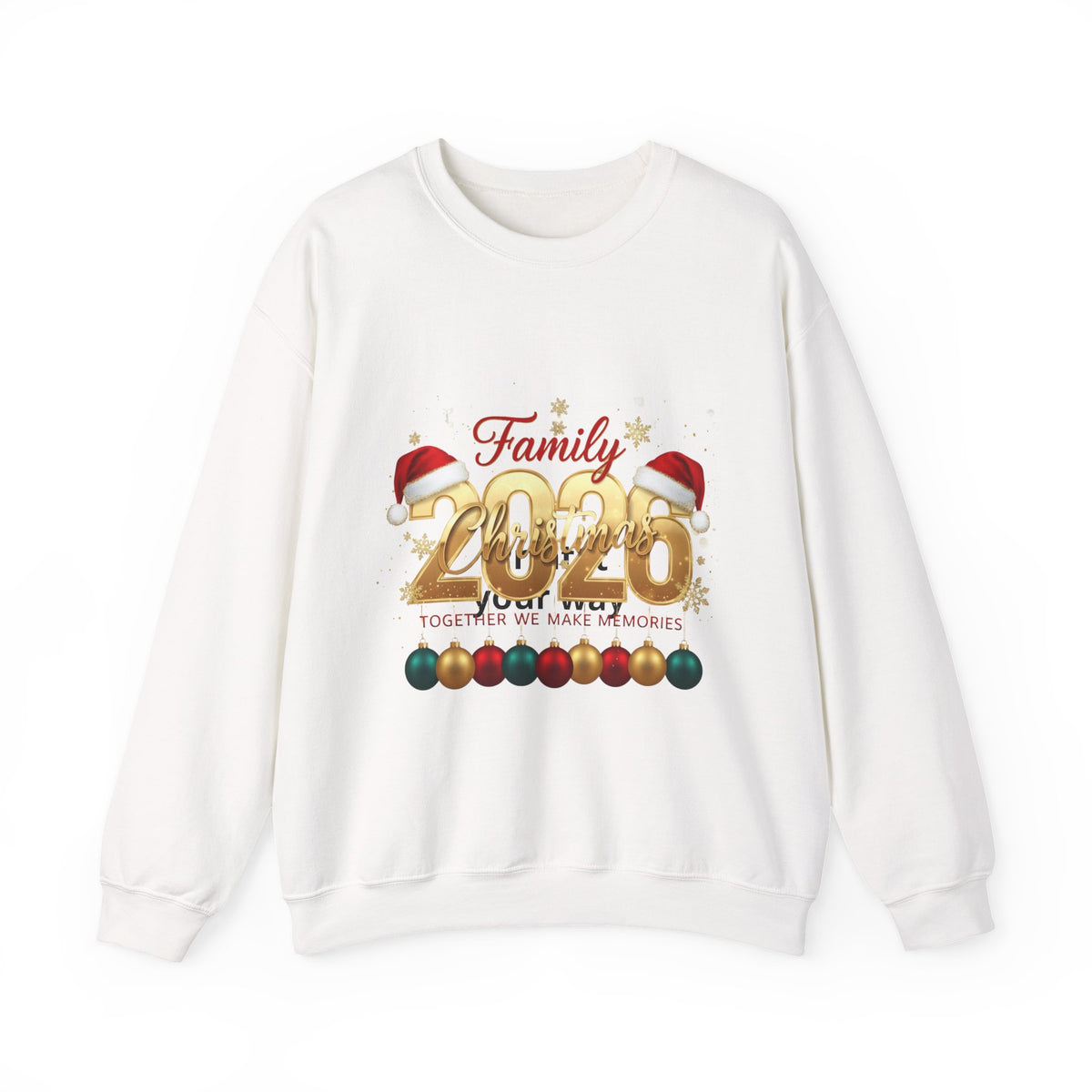 Family 2026 Christmas Sweatshirt – Holiday Ornament Crewneck