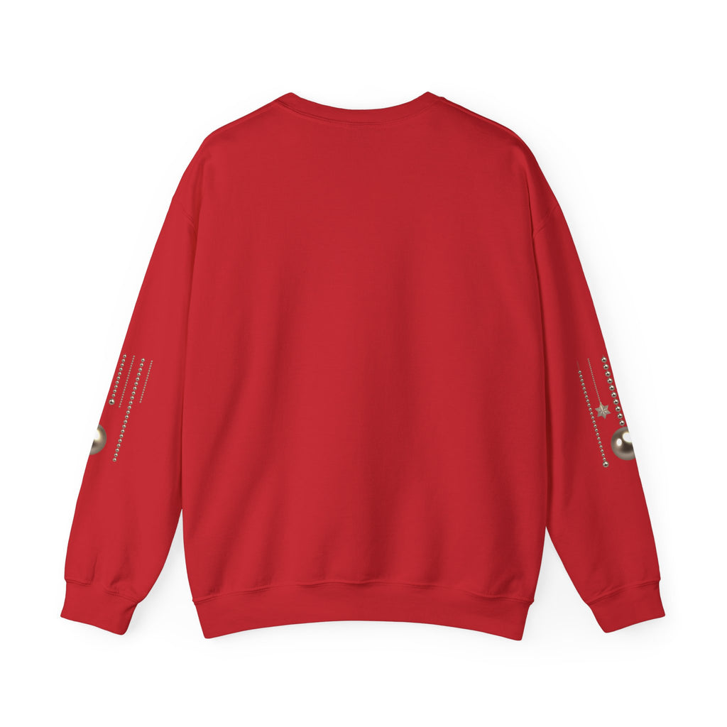 Merry Christmas Crewneck Sweatshirt — Festive Santa Hat & Holly Holiday Pullover