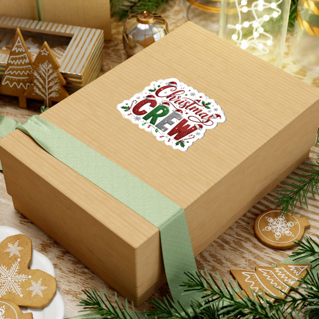 Christmas Crew Sticker — Festive Kiss-Cut Holiday Decal