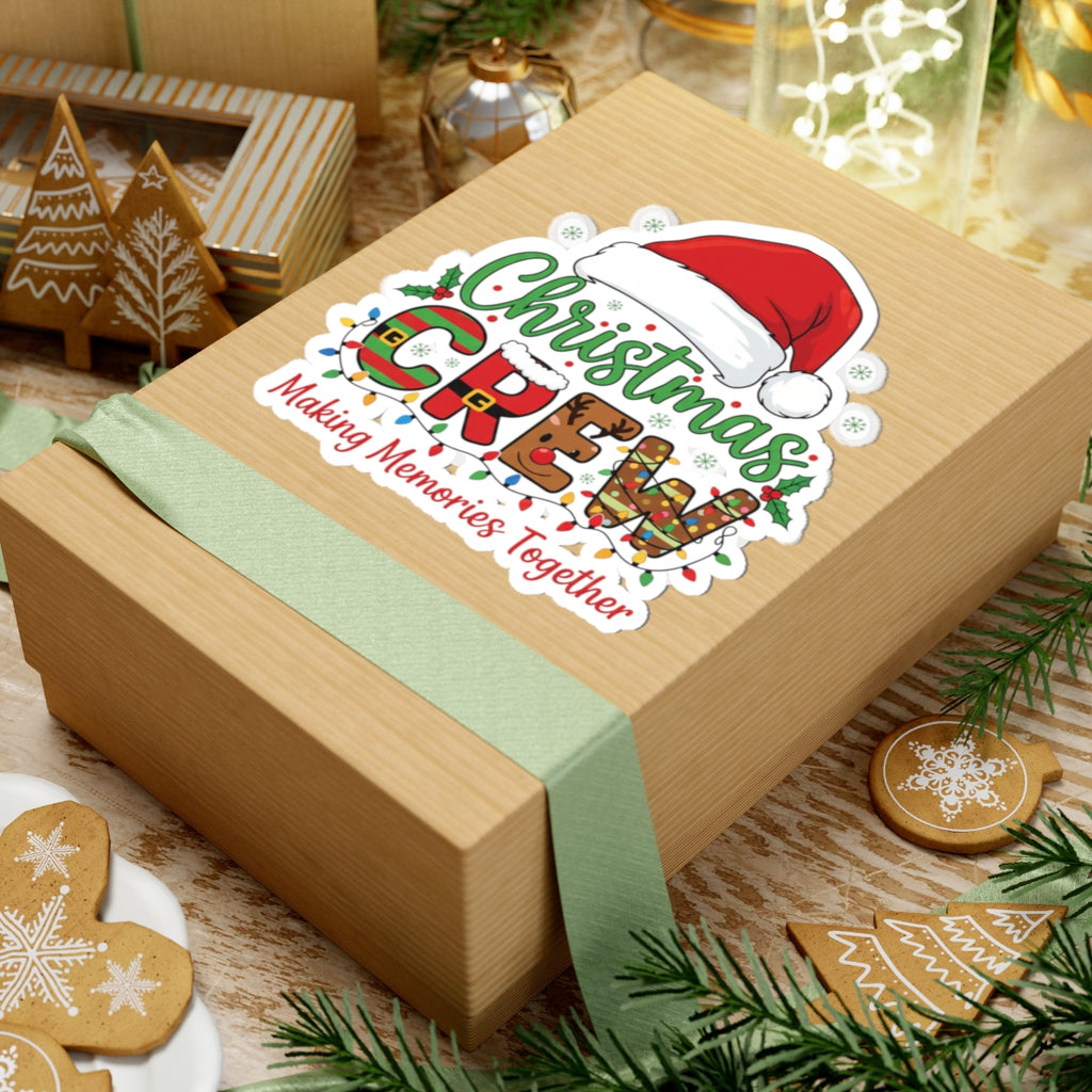 Christmas Crew Kiss-Cut Sticker — "Making Memories Together" Holiday Decal