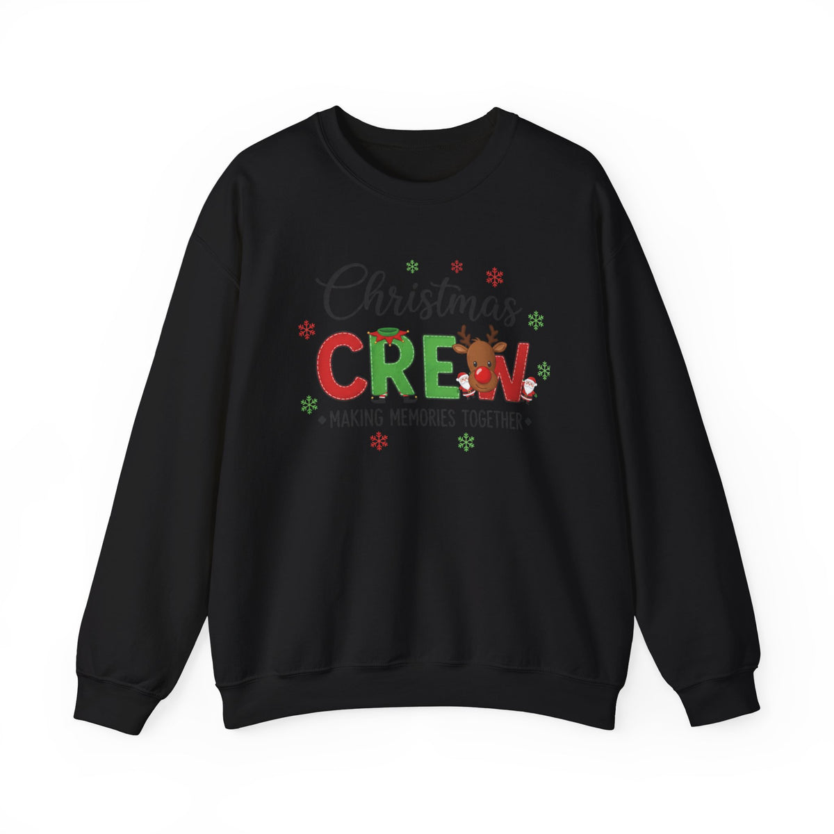 Christmas Crew Sweatshirt – "Christmas Crew: Making Memories Together" Holiday Pullover