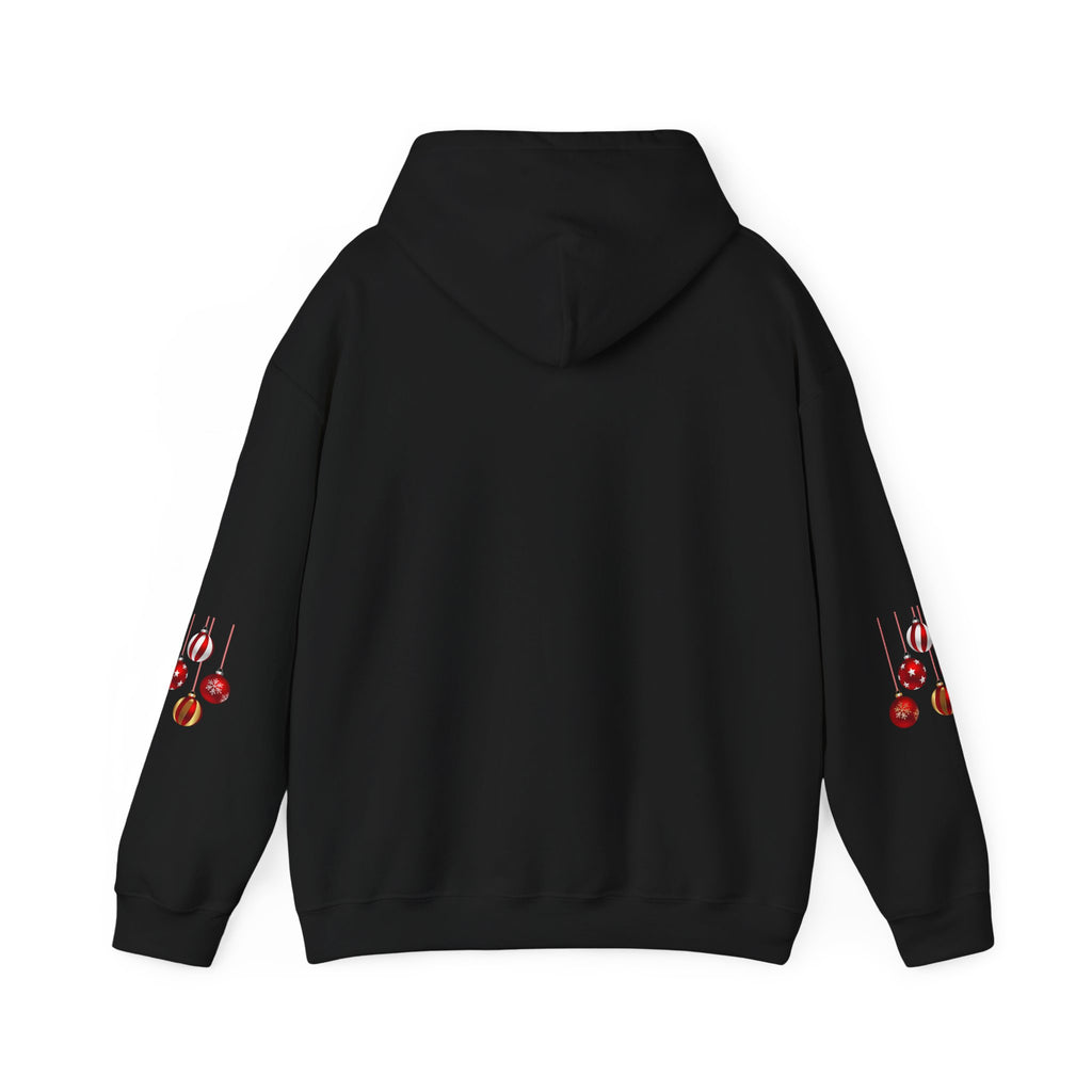 Christmas Hoodie - 'Merry Christmas' Festive Holiday Santa Hat & Holly Pullover
