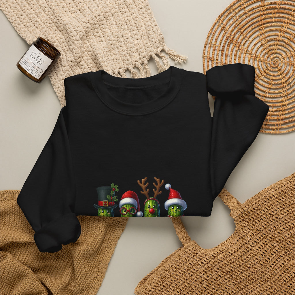Christmas Pickle Crewneck Sweatshirt — Festive Pickle Family Holiday Sweatshirt