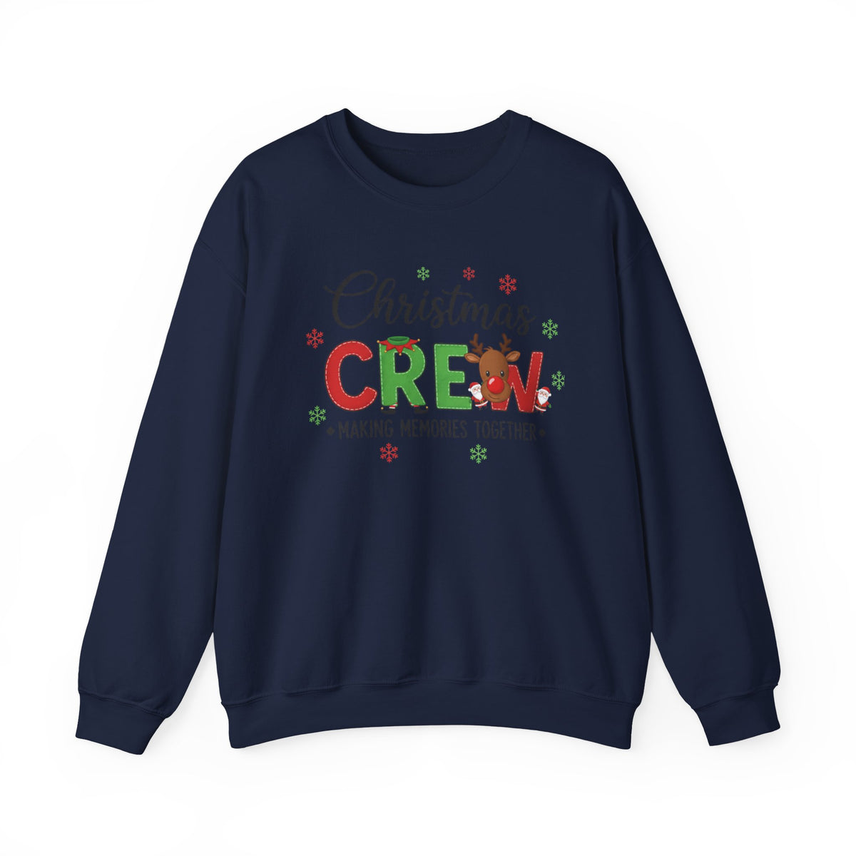 Christmas Crew Sweatshirt – "Christmas Crew: Making Memories Together" Holiday Pullover