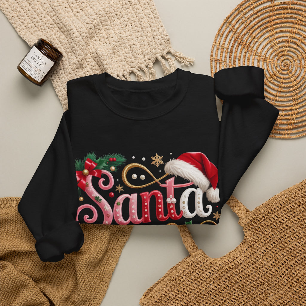 Sweatshirt — "Santa Baby" Christmas Crewneck Sweatshirt
