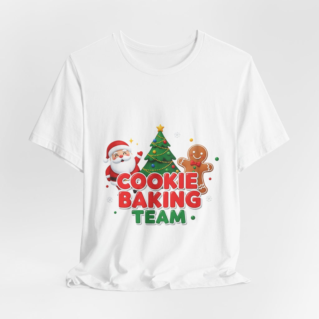 Cookie Baking Team T-Shirt — Christmas Santa & Gingerbread Holiday Tee